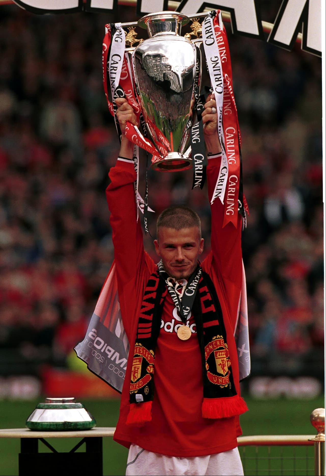 Defendiendo la playera del club de Old Trafford, fueron seis títulos de Premier League los que levantó.