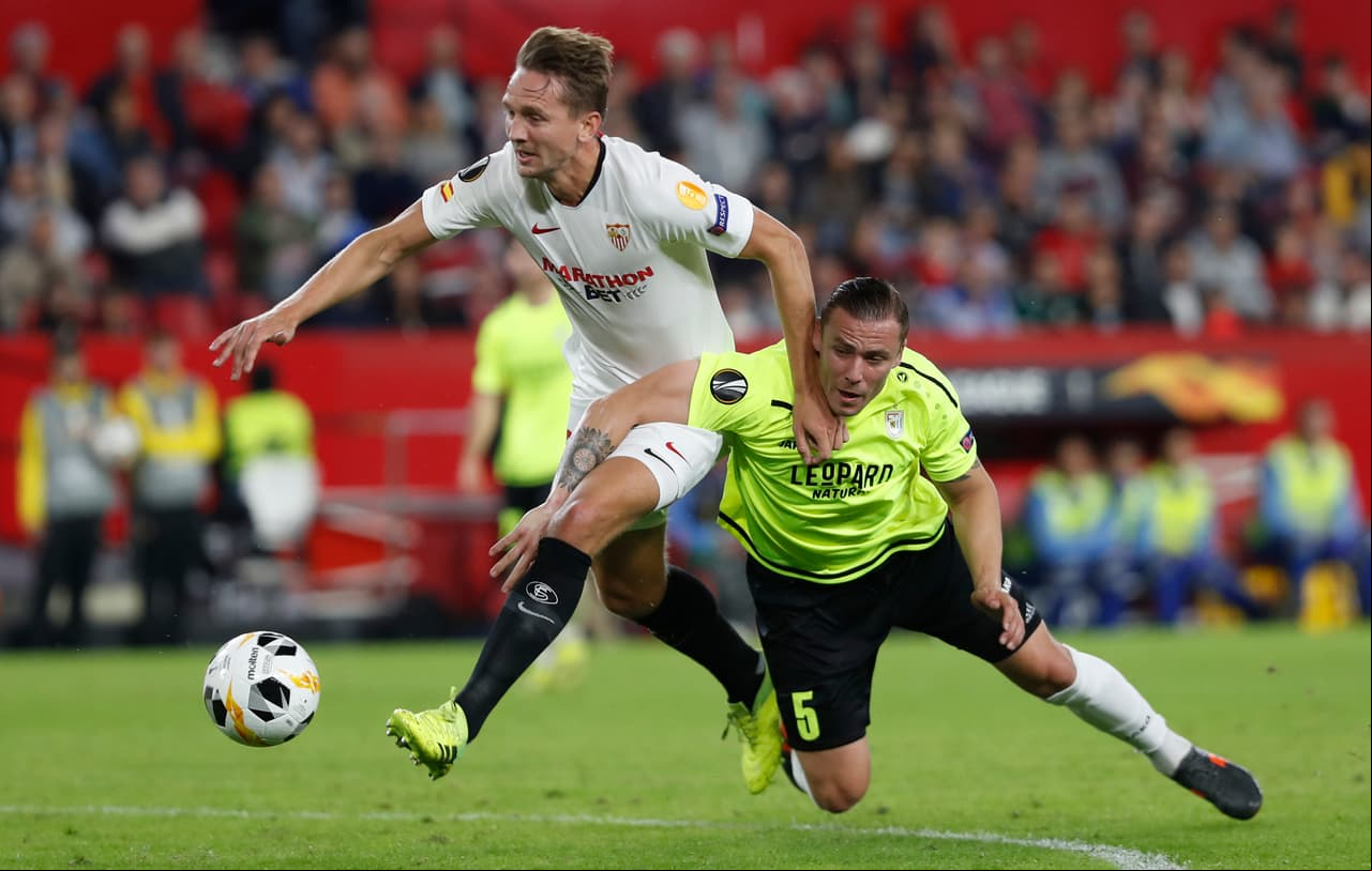 Sevilla golea de visita, suma tres puntos y llega a las 12 unidades posibles.