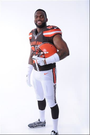 Mira las imágenes del WR egresado de Washington State y reclutado por los Browns, Vince Mayle (AP-NFL).