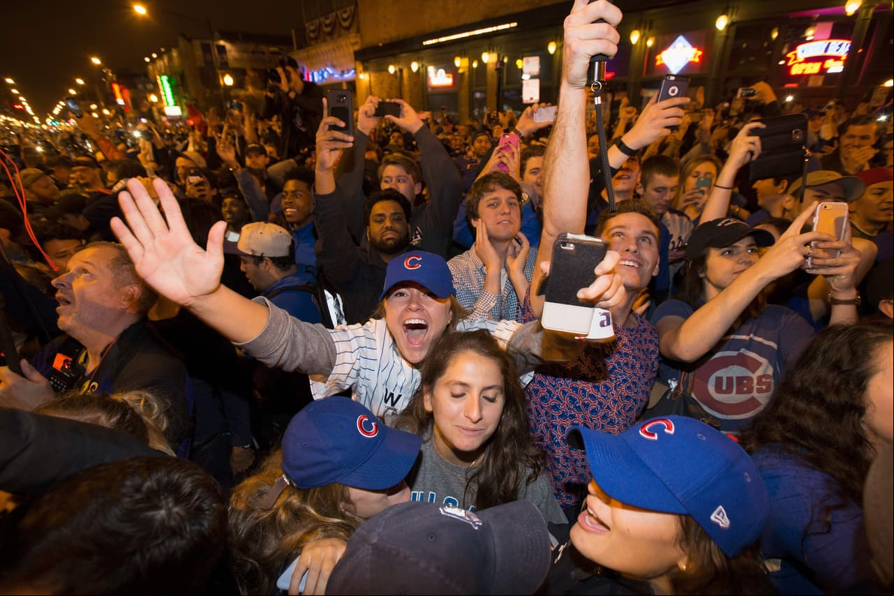 Desde 1908 los fanáticos de los Cubs no celebraban una serie mundial.