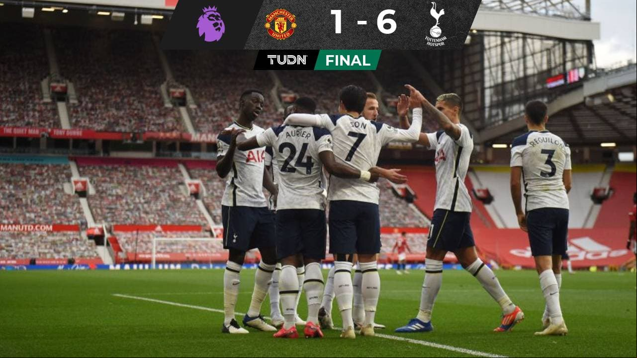 Goleada histórica del Tottenham sobre el United en Old Trafford