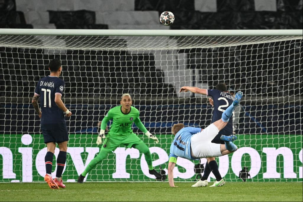 Kevin De Bruyne y Riyad Mahrez aprovechan los errores del PSG para darle la vuelta al marcador 1-2 y se acercan a la primer final de UEFA Champions League de su historia.