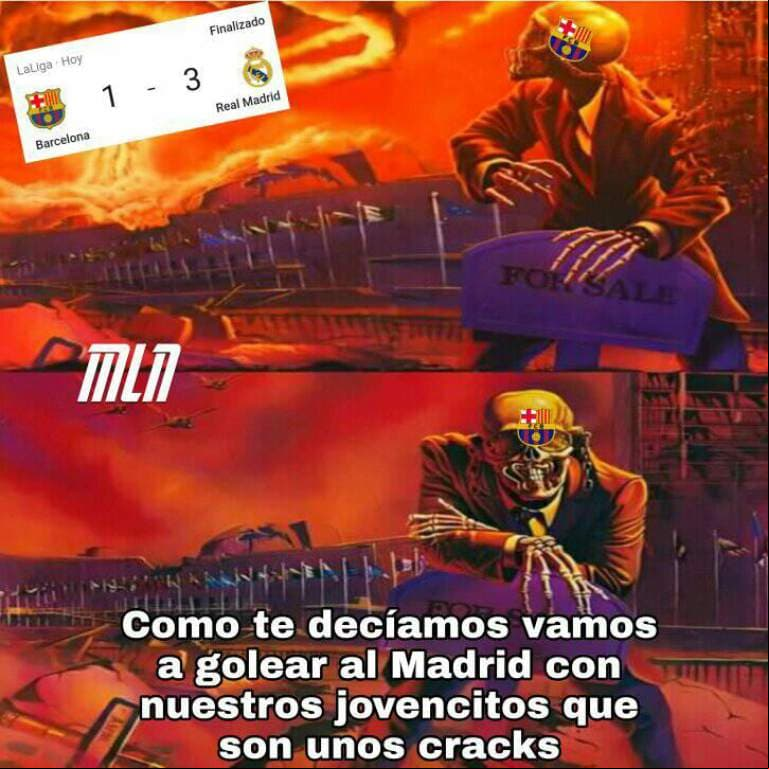 El Real Madrid y los memes tundieron al Barcelona | Los culés perdieron el Clásico del futbol español y los memes no tardaron en aparecer.