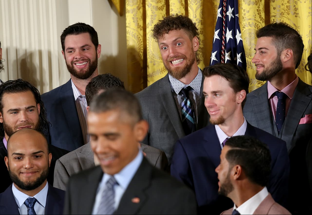 Obama recibió al equipo en la Casa Blanca por tercera vez en cinco años.