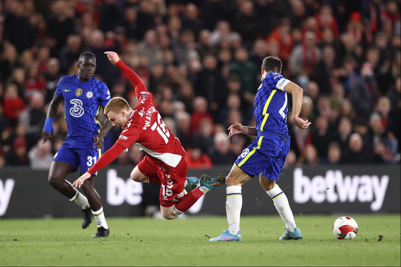 Chelsea eliminó al Middlesbrough por 0-2 en los Cuartos de Final de la FA Cup.