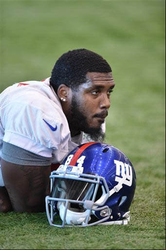 Un “break” para el TE Larry Donnell (AP-NFL).