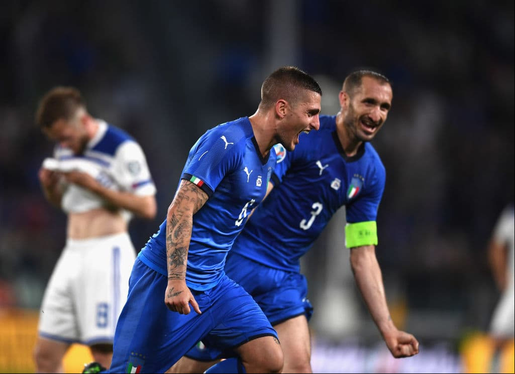 De manera agónica, y cuando todo apuntaba a que Italia se tendría que confirmar con un empate, Marco Verratti con su gol tardío le dio a la Azzurri la victoria por 2-1 sobre Bosnia Herzegovina en un partido buen complicado para los locales, en partido desarrollado en Juventus Stadium, en Turín.