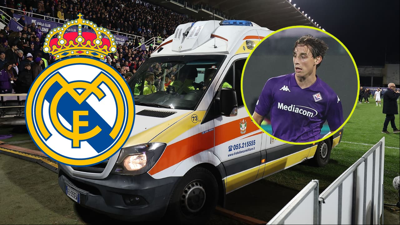 ¡Impecable gesto! Real Madrid llamó al jugador de la Fiorentina que se desmayó