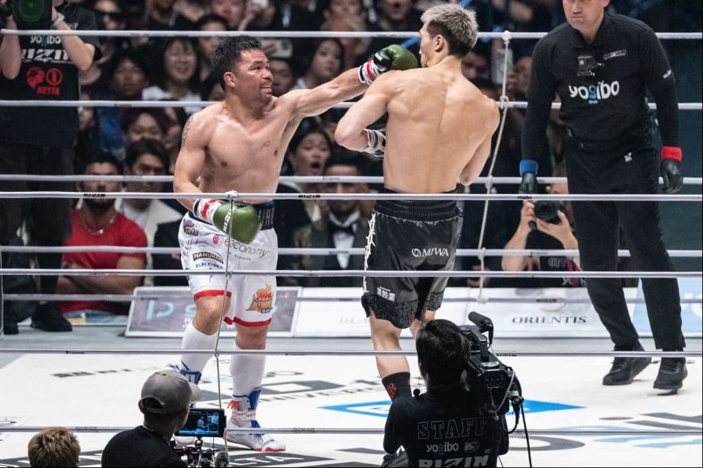 Manny Pacquiao empató en pelea de exhibición, se tambalea 