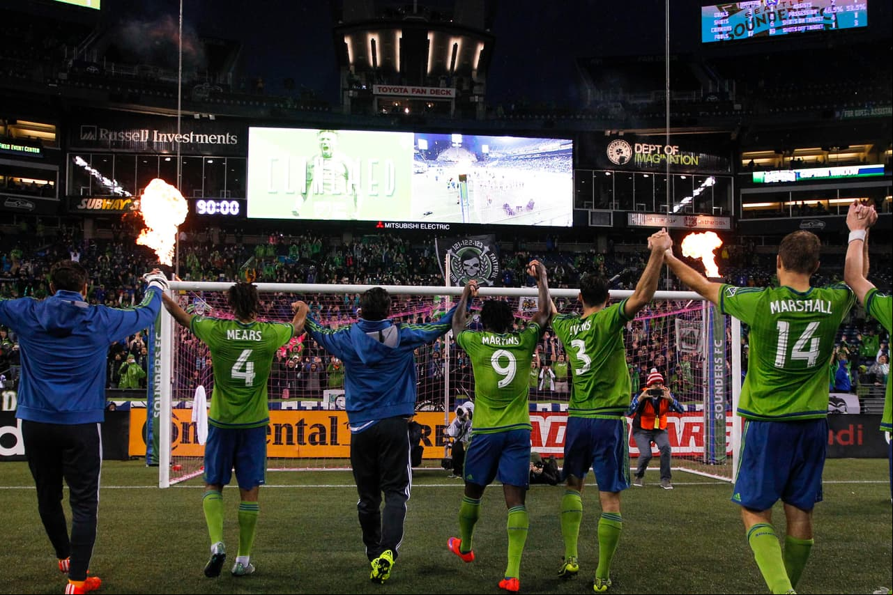 Los Sounders tienen gran apoyo de local.