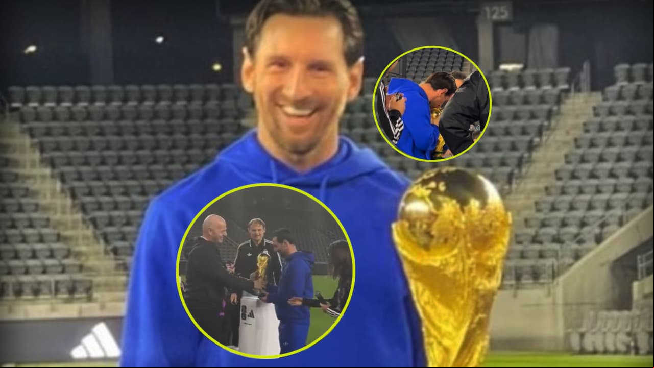 Messi vuelve a levantar la Copa del Mundo, su reacción es felicidad pura
