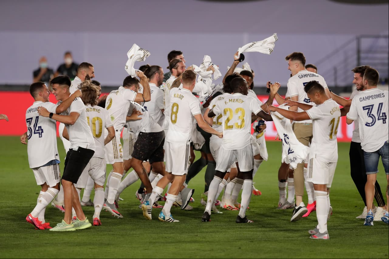 Real Madrid consigue su segundo título de Liga en la era Zidane y así fue como lo celebraron todos los  del club.