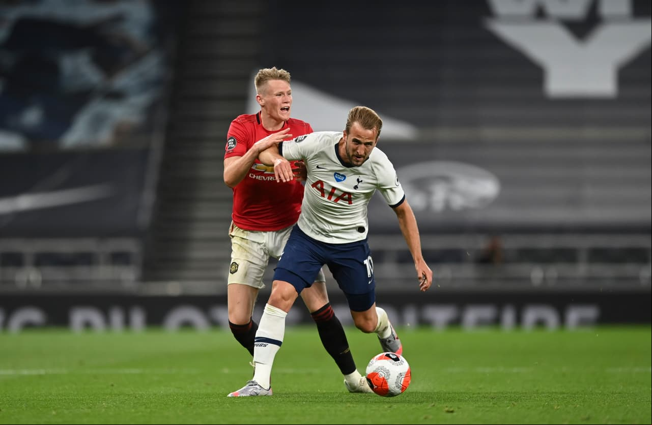 Los primeros minutos del encuentro Manchester dominaba, pero los Spurs neutralizaron los ataques.