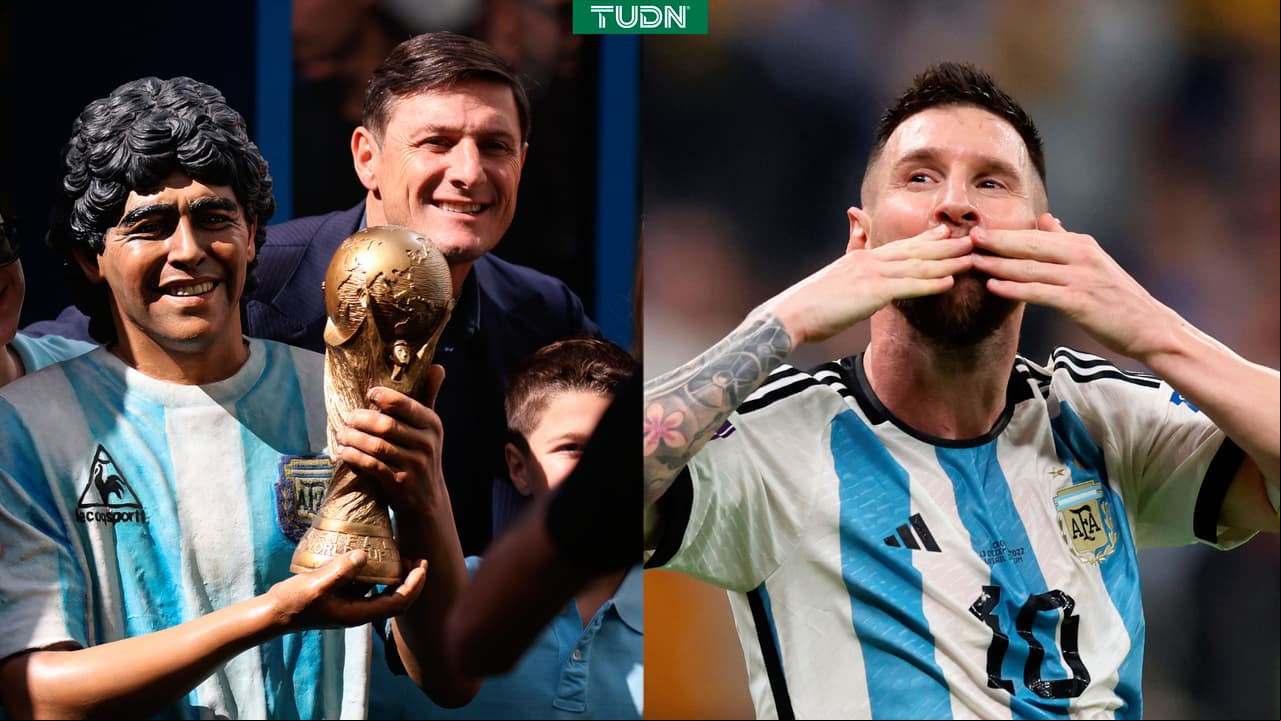 Javier Zanetti asegura que Messi ya "está a la par de Maradona"