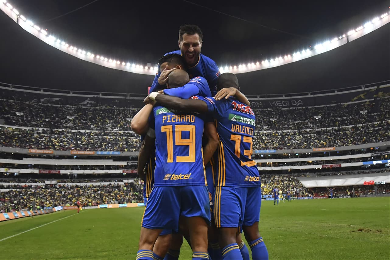 Con goles de Guido Pizarro y Gignac, los universitarios pegan primero 1-2; por 'las Águilas' abrió el marcador Richard Sánchez.