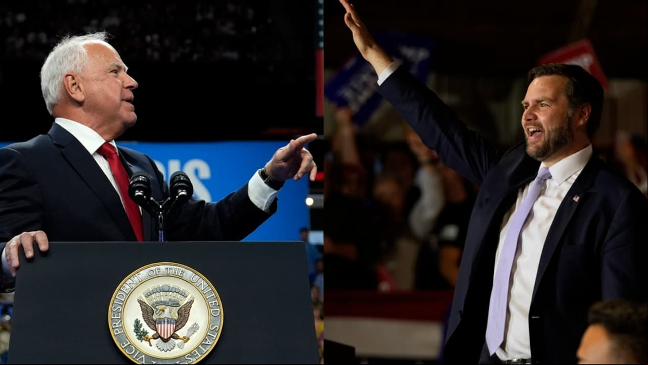 Reglas, moderadores y duración: detalles del debate vicepresidencial entre Tim Walz y JD Vance