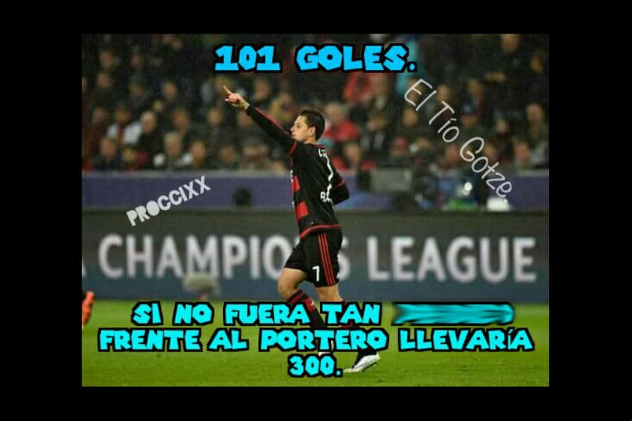 memes del doblete de Chicharito y más de la Champions League