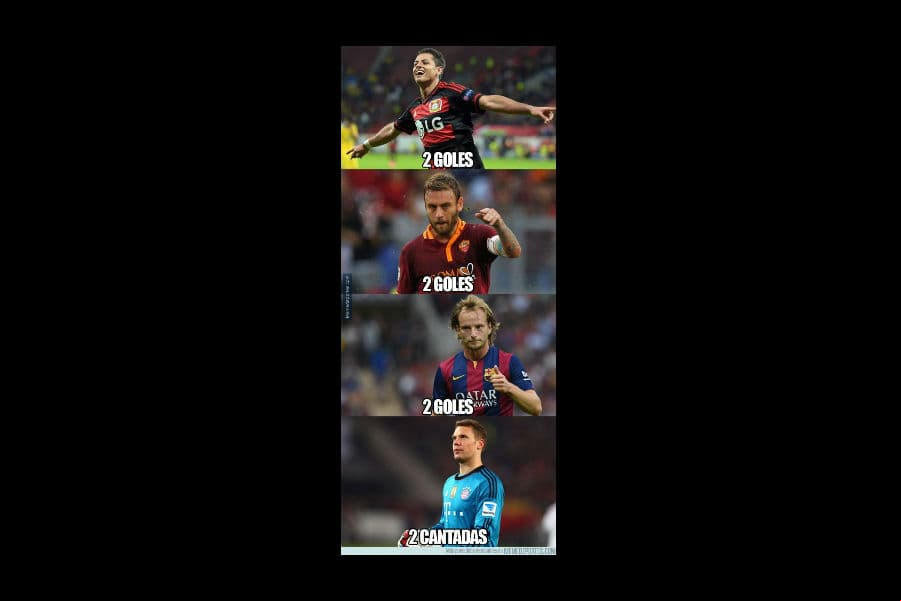 memes del doblete de Chicharito y más de la Champions League