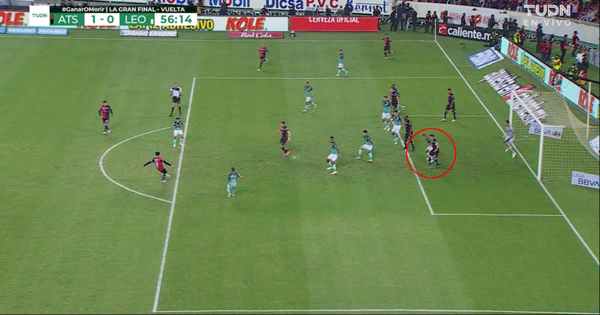 ¿Fuera de juego? Polémica en el gol de Atlas de Aldo Rocha