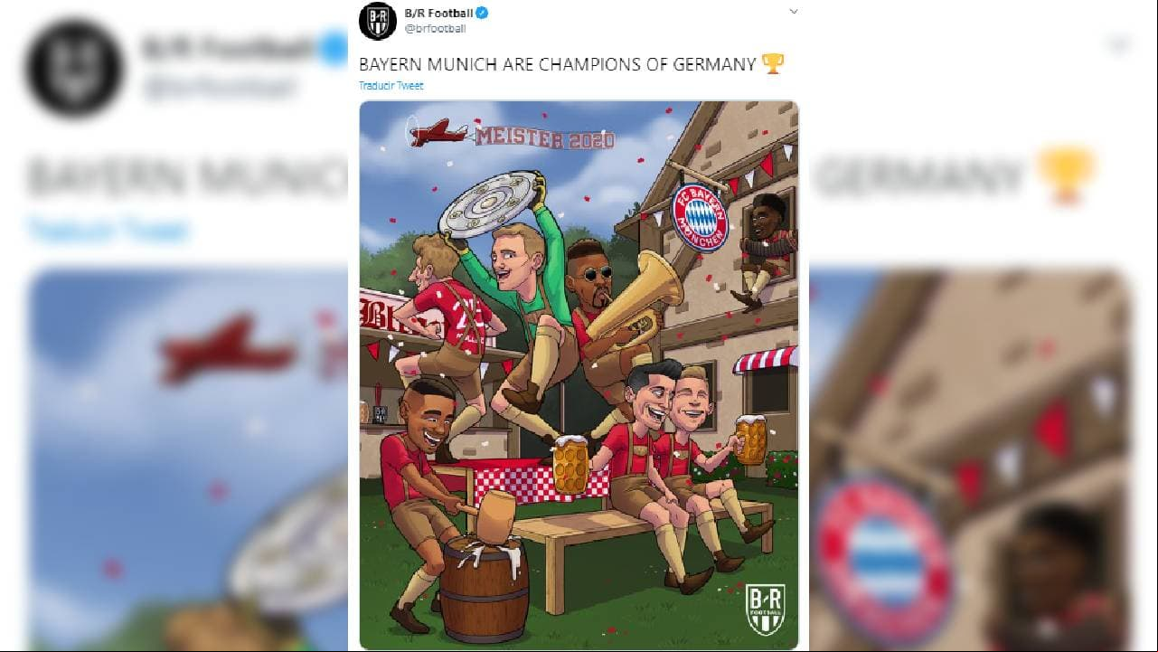 Bayern Munich llegó a 30 títulos de Bundesliga y las reacciones y festejos en redes sociales no se hacen esperar.