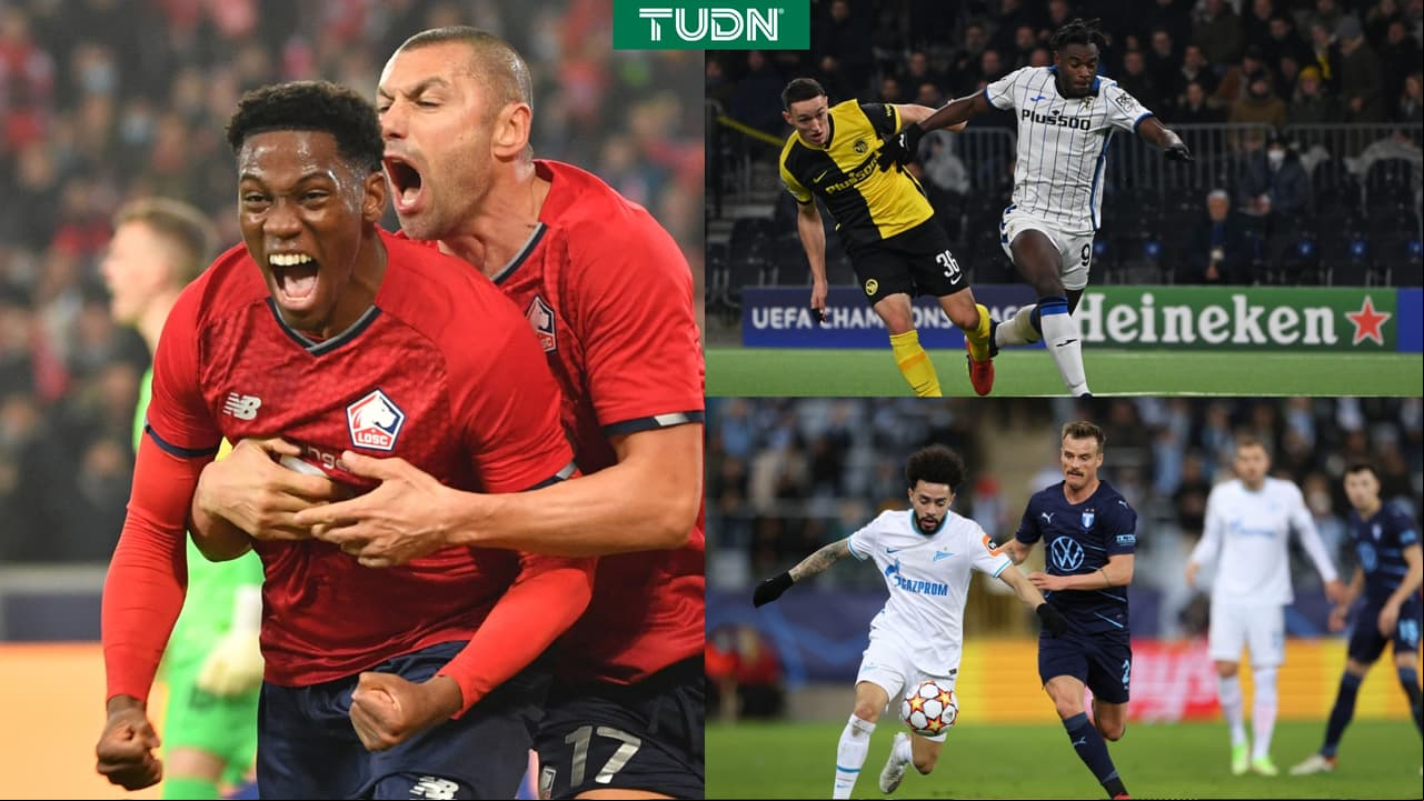 Lille vence a Salzburg de local y Atalanta se complica ante Young Boys 