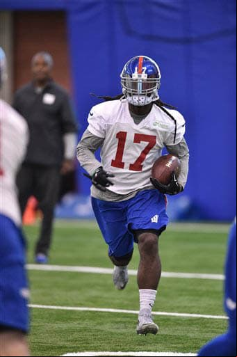 El especialista en regresos de patada Dwayne Harris (AP-NFL).