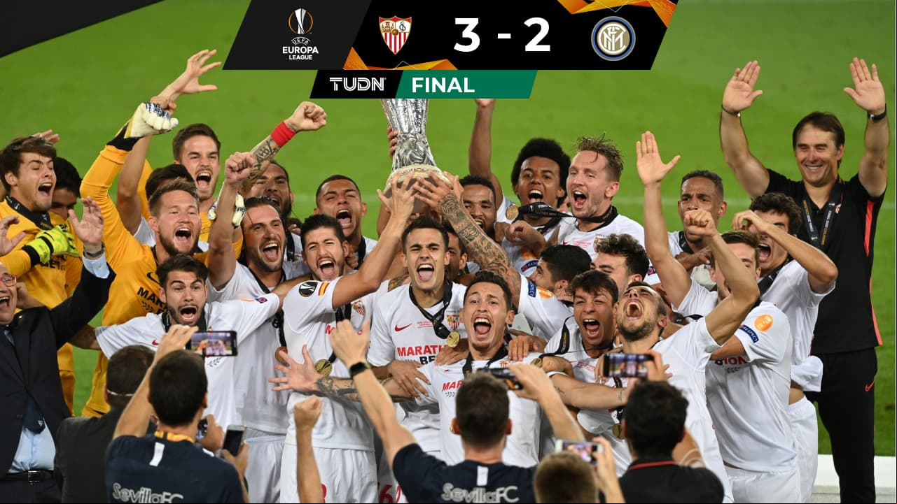 Con un partidazo, Sevilla vence al Inter de Milán y levanta su sexta Europa League