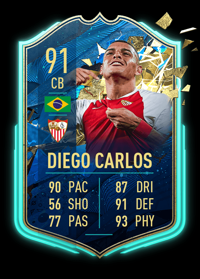 El brasileño, Diego Carlos, ha destacado con el Sevilla en lo que va de la temporada.