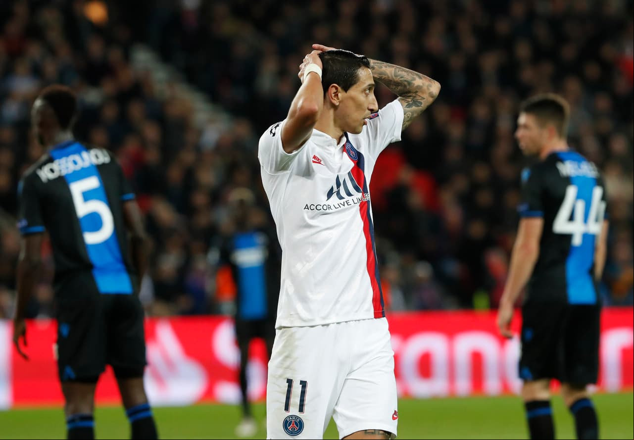 PSG 1-0 Brujas; E. Roja 0-4 Tottenham; Atalanta 1-1 Man. City, Dinamo Zagreb 3-3 Shakhtar.