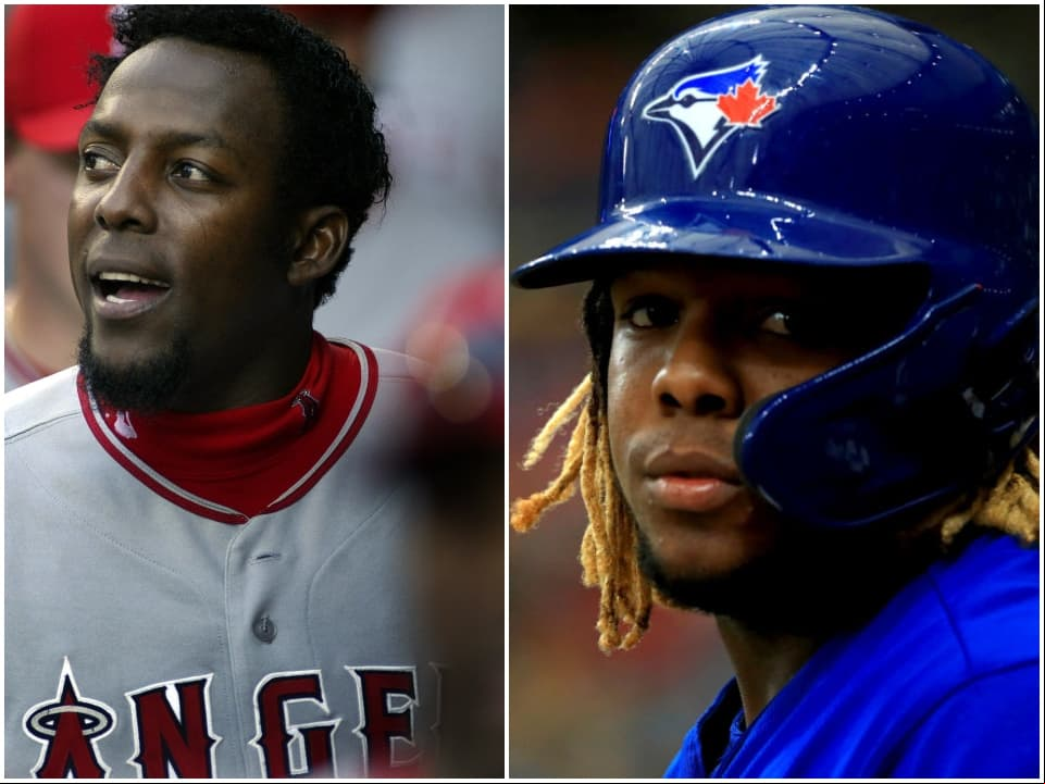 Vladimir Guerrero Jr. juega como tercera base en los Toronto Blue Jays y es hijo de Vladimir Guerrero Sr., quien fue conocido por su producción ofensiva en el beisbol profesional.