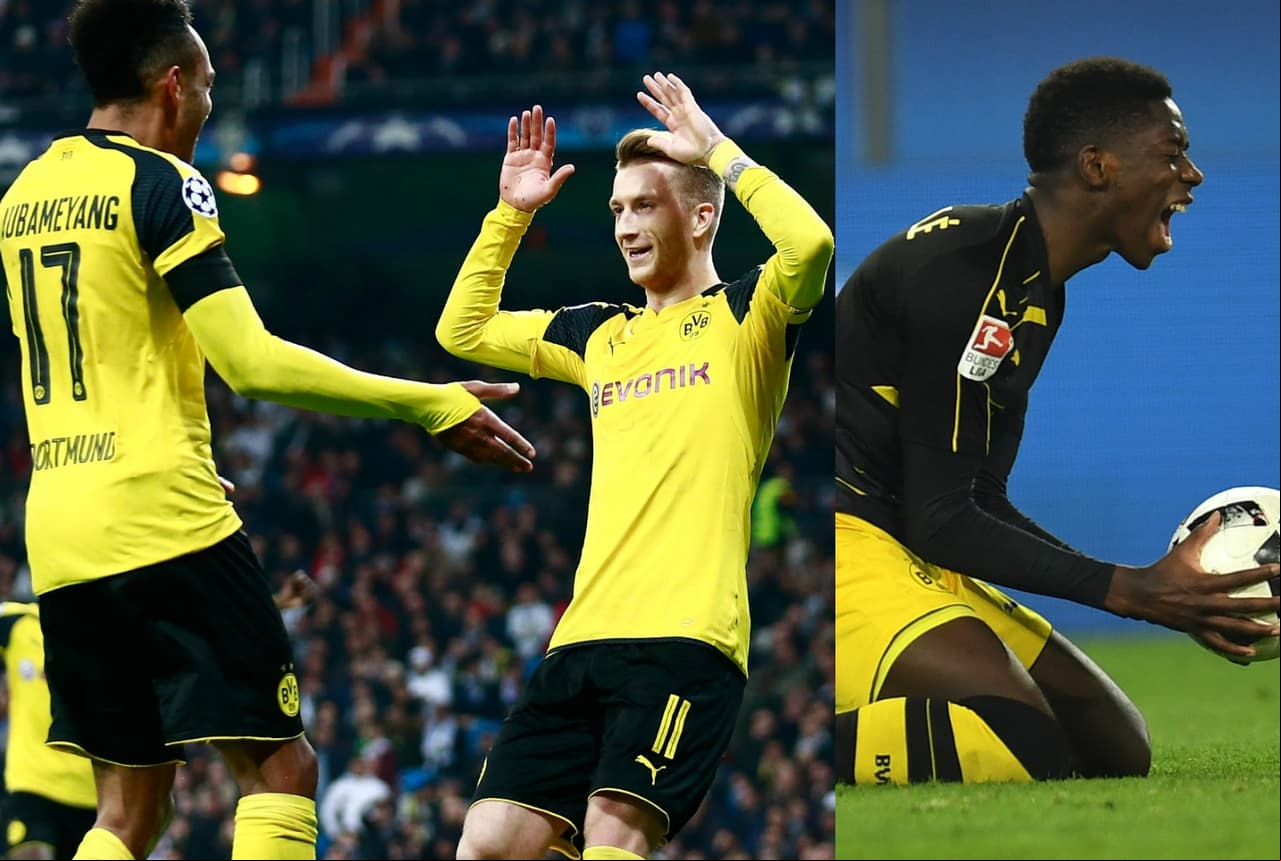 Por último, Pierre-Emerick Aubameyang, Marco Reus y Ousmane Dembele son los que tienen peleando al Borussia Dortmund en la Bundesliga con 31 goles esta temporada.