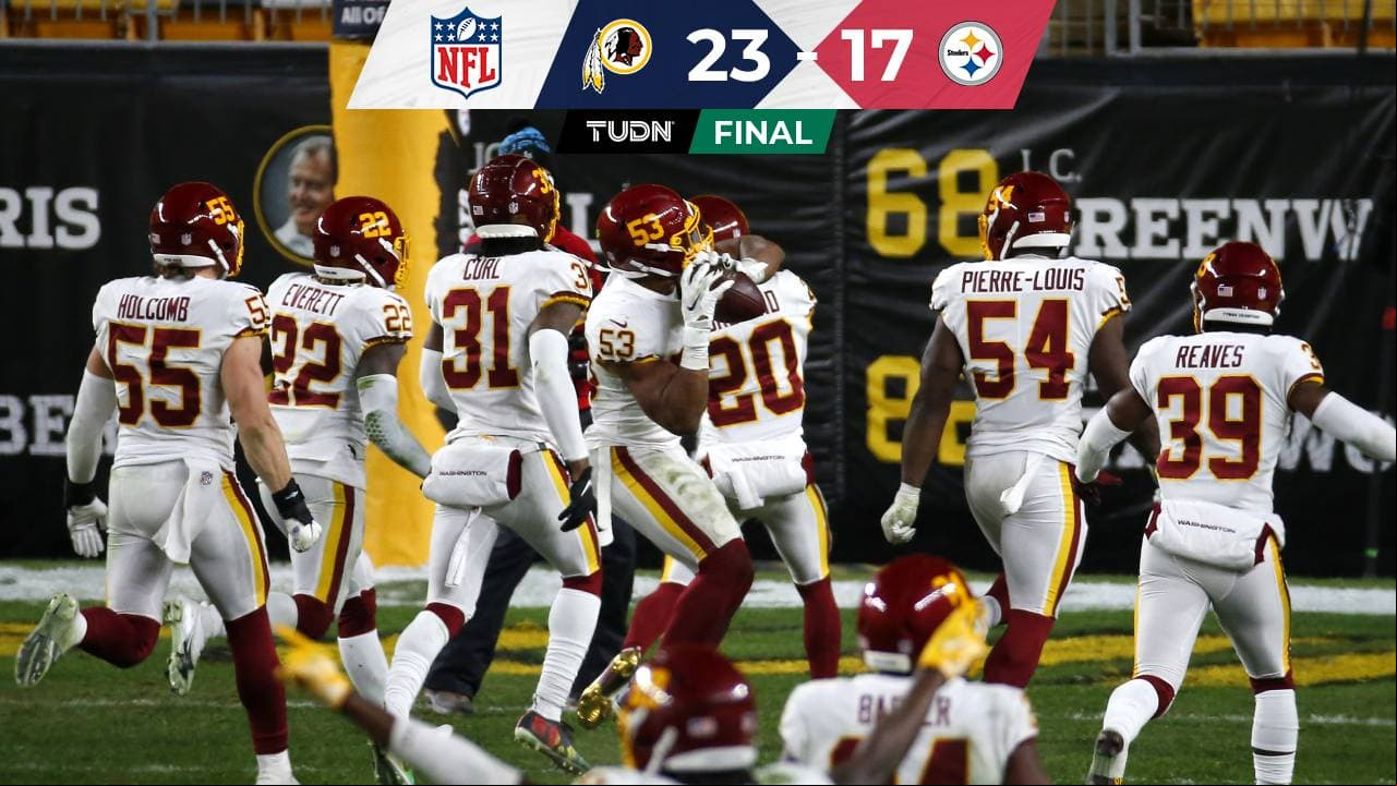 Steelers pierde el invicto contra Washington en la NFL