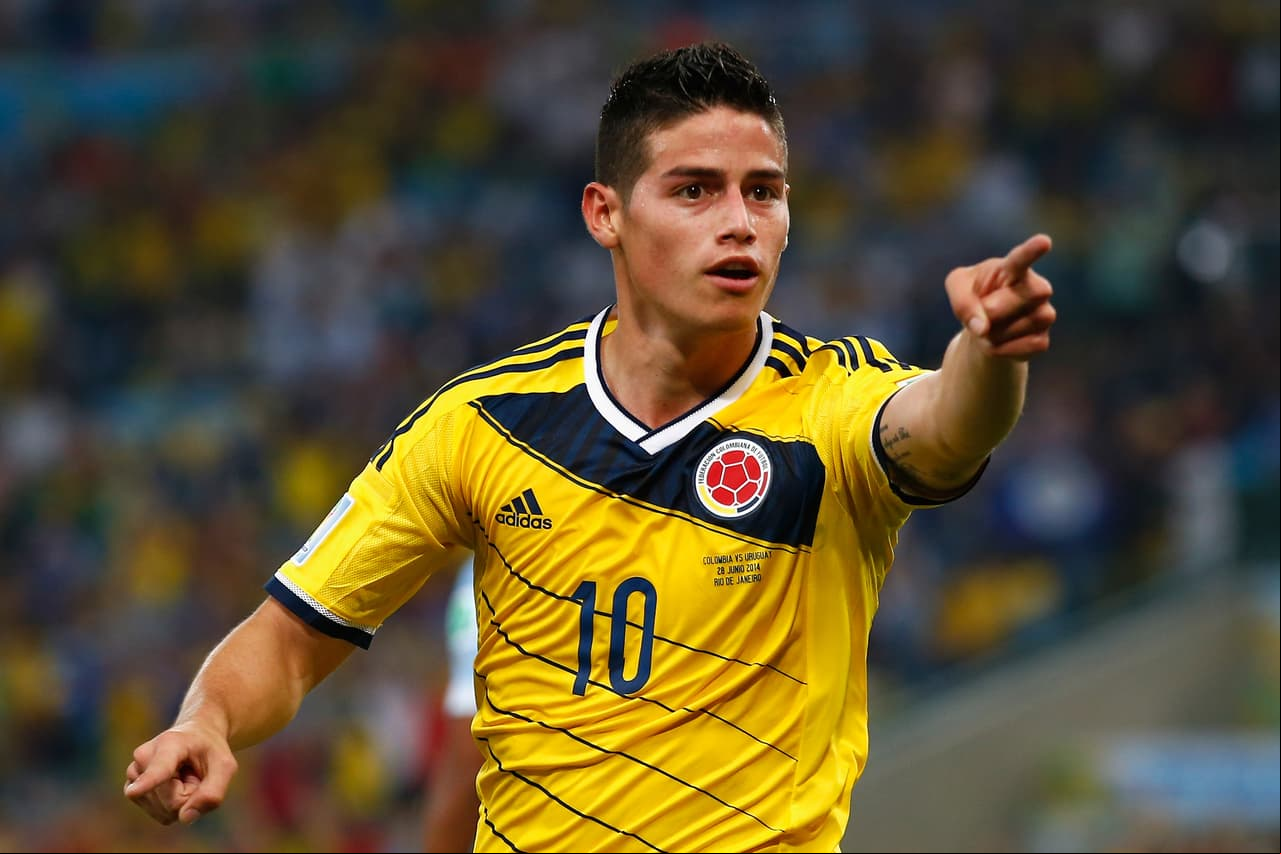 El creativo colombiano James Rodríguez era hasta enero de este año el sexto futbolista más valioso en el mundo con 67 millones.