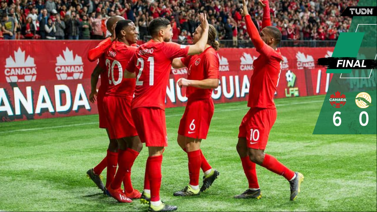 ¡Una aplanadora! Canadá golea en su presentación en la Concacaf Nations League