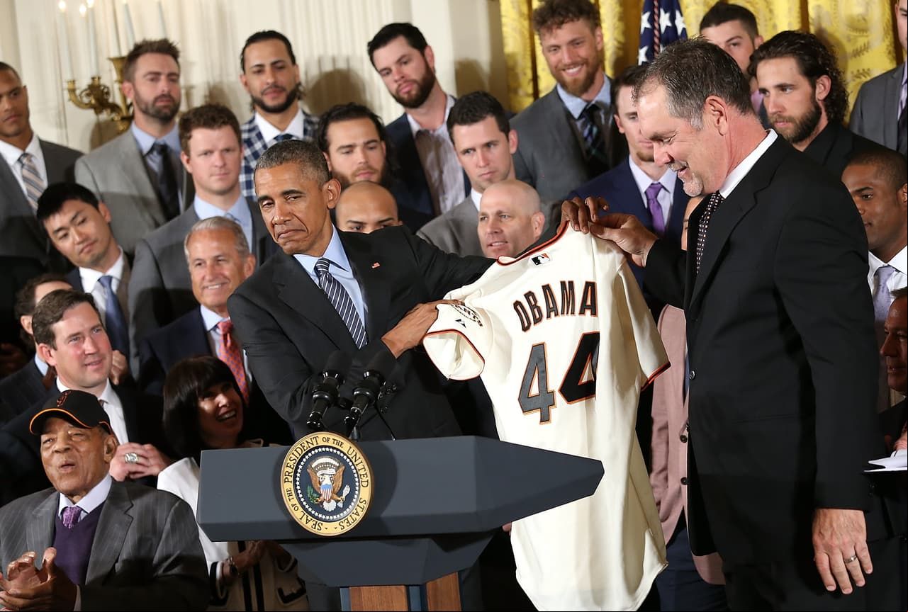 Obama recibió al equipo en la Casa Blanca por tercera vez en cinco años.