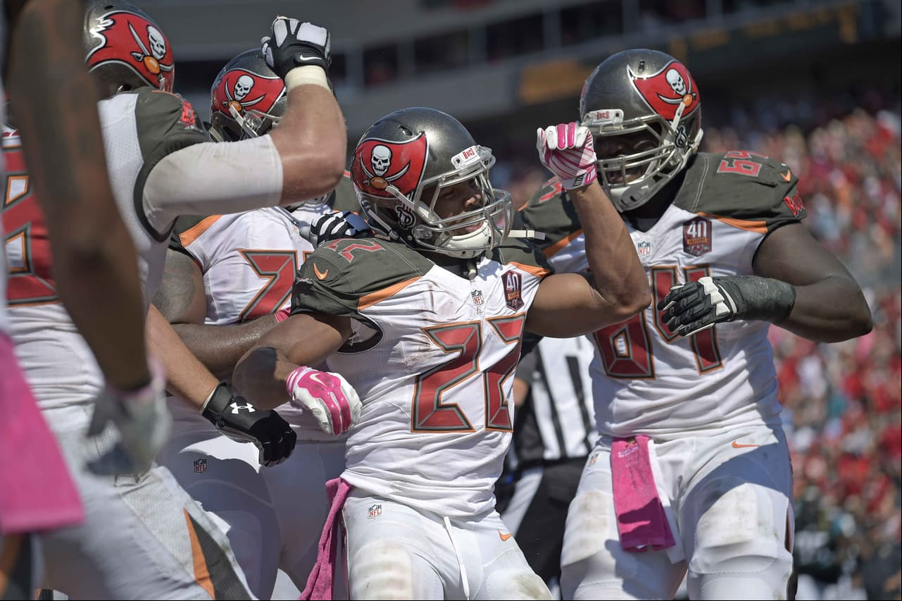 7. Doug Martin, Tampa Bay Buccaneers, corredor.