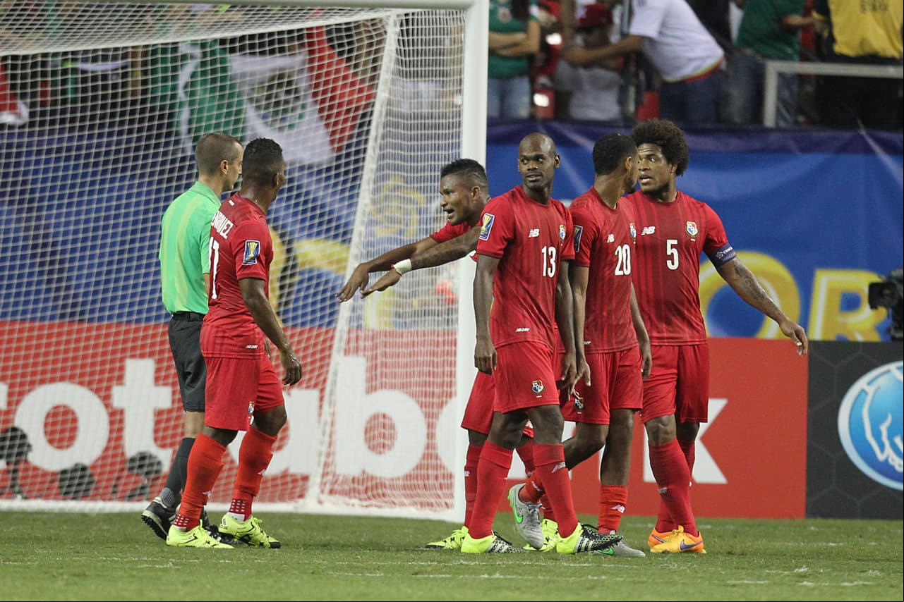 Panamá se sintió afectado en el partido contra México.