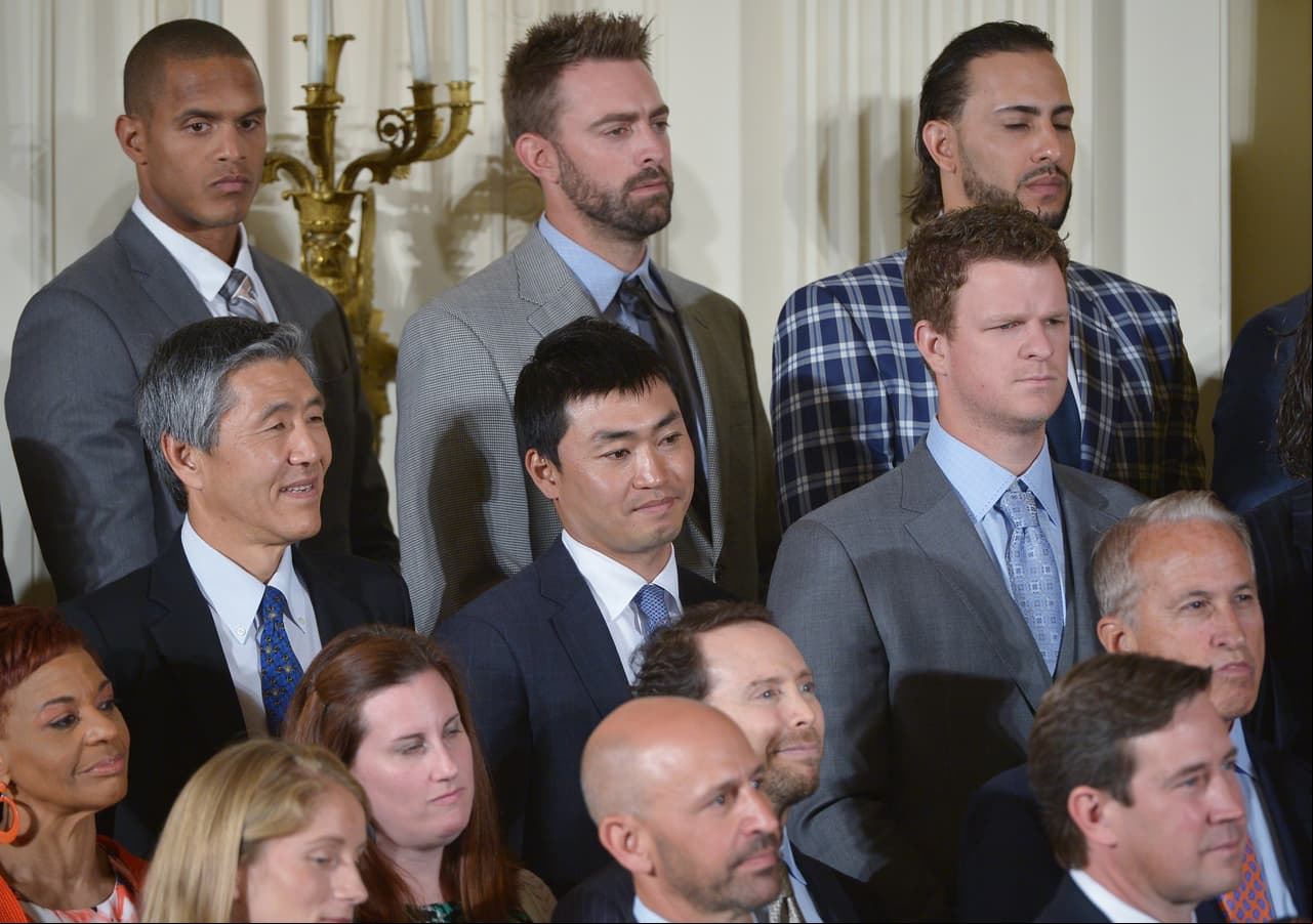 Obama recibió al equipo en la Casa Blanca por tercera vez en cinco años.