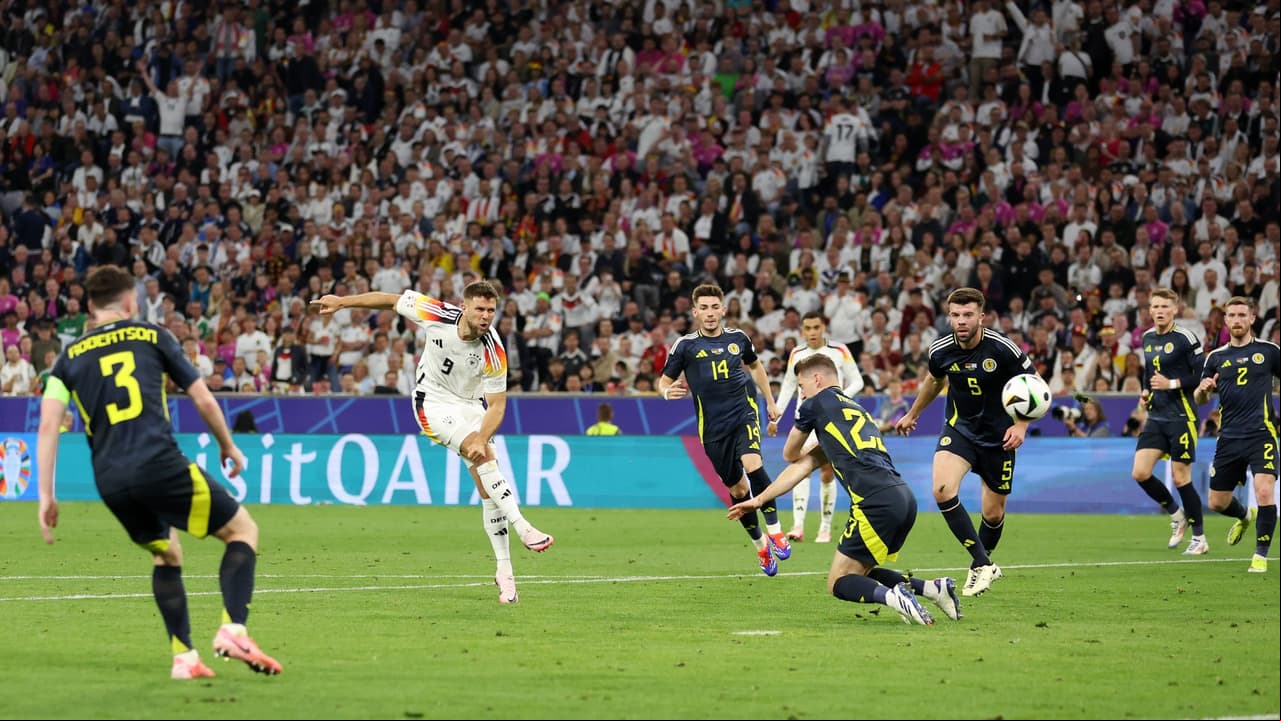 ¡Ni quien lo detuviera! Füllkrug hace gol a Escocia a más de 100 km/h