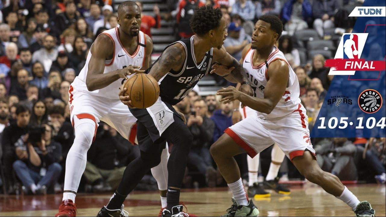 Los Spurs fueron una piedra en el zapato para los Raptors al vencerlos en Toronto.