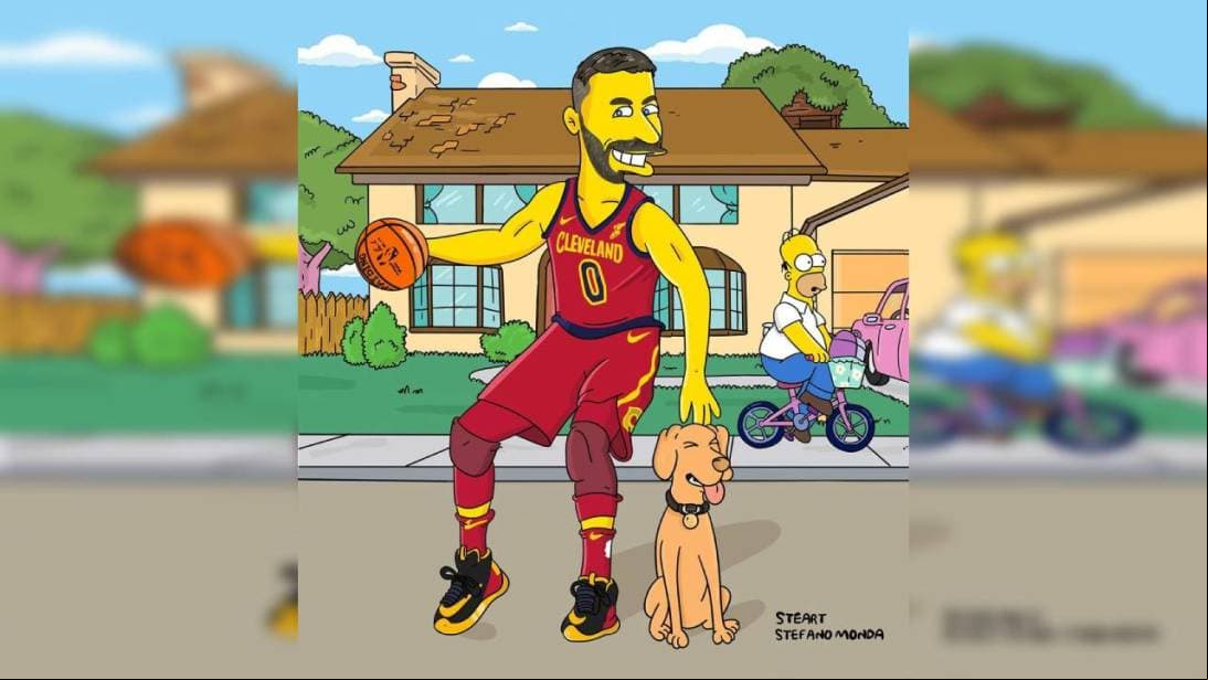 Con más de dos metros de puro poder, el ala-pívot de la NBA ha sido pintado de amarillo: Kevin Love.