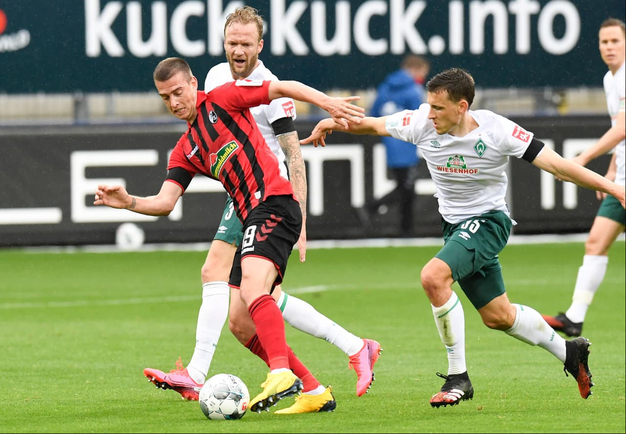 Friburgo 0-1 Werder Bremen | Leonardo Bittencourt marcó al 19’ | En la segunda fecha luego del regreso del futbol alemán, Paderborn y Hoffenheim repartieron puntos para quedar en las posiciones 18 y 9, respectivamente. Werder Bremen llegó a 21 unidades, mientras que Friburgo se quedó en 37 puntos.