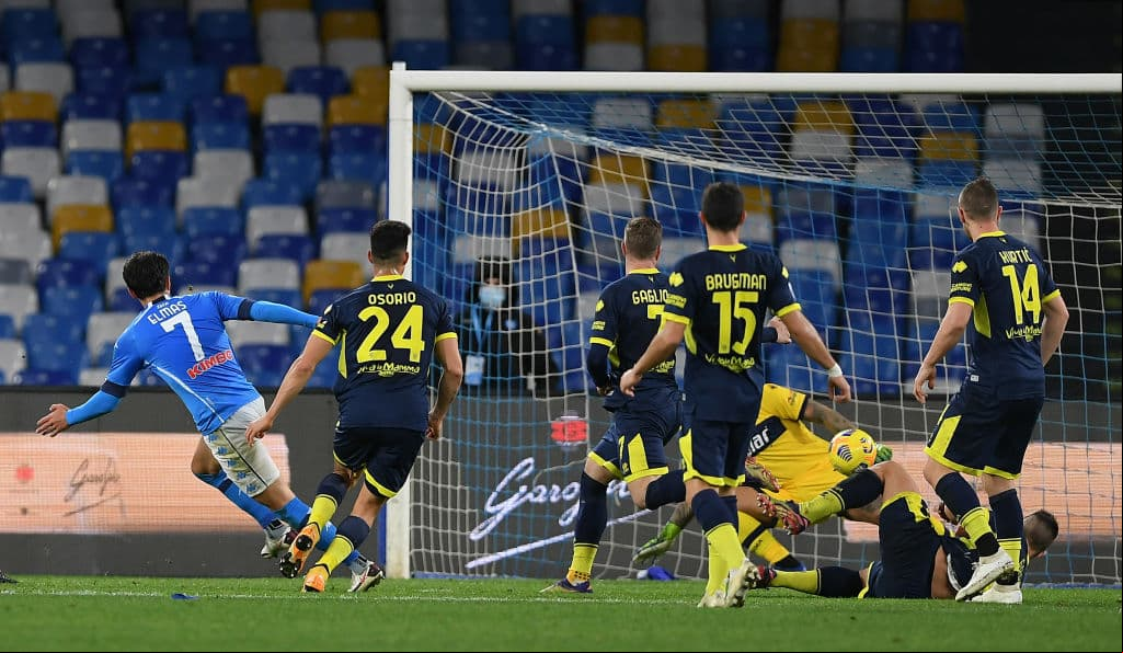 Napoli triunfa en casa 2-0 ante el Parma. Los goles corrieron a cargo de Elif Elmas y Matteo Politano; el mexicano Hirving Lozano fue titular durante el encuentro.